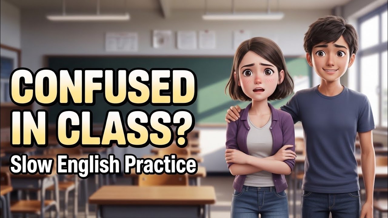 How to Ask Questions in Class | Don’t Understand? Say This in English@ Slow and Steady English 