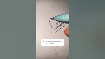 Anika name signature design ❤️, comment your name @scottfrenzel #viral #shorts #signature #design