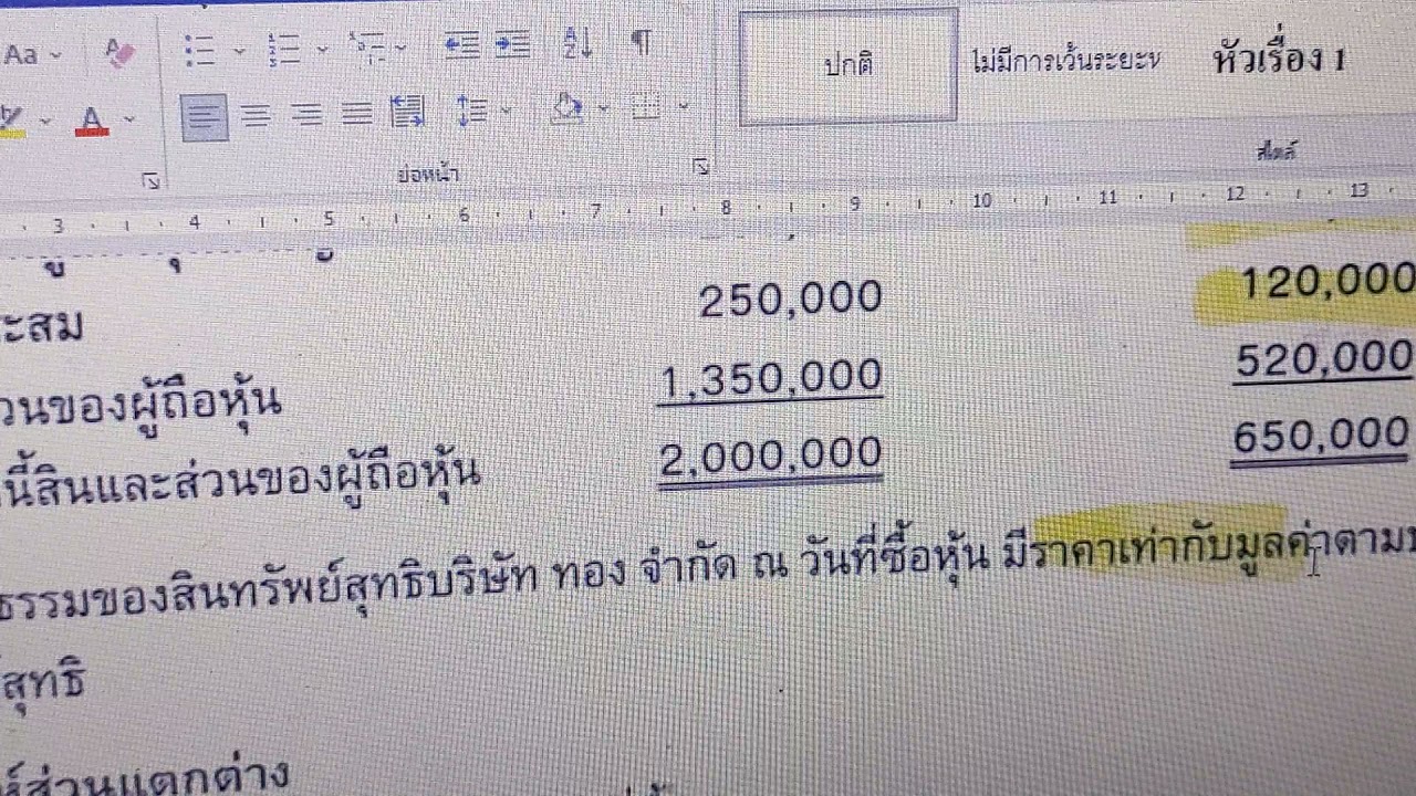 งบ การเงิน รวม หลัง วัน ซื้อ หุ้น New งบการเงินรวม_ณ วันซื้อหุ้น_100%_เท่ากับ