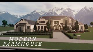 BLOXBURG:  130k Modern Farmhouse [ EXTERIOR   LAYOUT ]