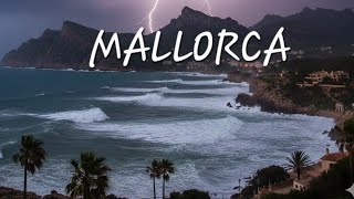 RAIN WALK IN MALLORCA island | Relaxing Rain Ambiance 2025 Spain #mallorca #rainwalk #rainsounds