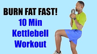 🔥10 MINUTE KETTLEBELL WORKOUT 🔥Standing Only (Burn Fat Fast!) by Brian Syuki - Focus Fitness 1,222 views 3 days ago 10 minutes, 37 seconds