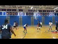 Isaiah Robinson plays defense in practice