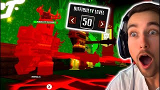 Winning King Dread on Difficulty 50 Horror Mode in The House (TD) on ROBLOX