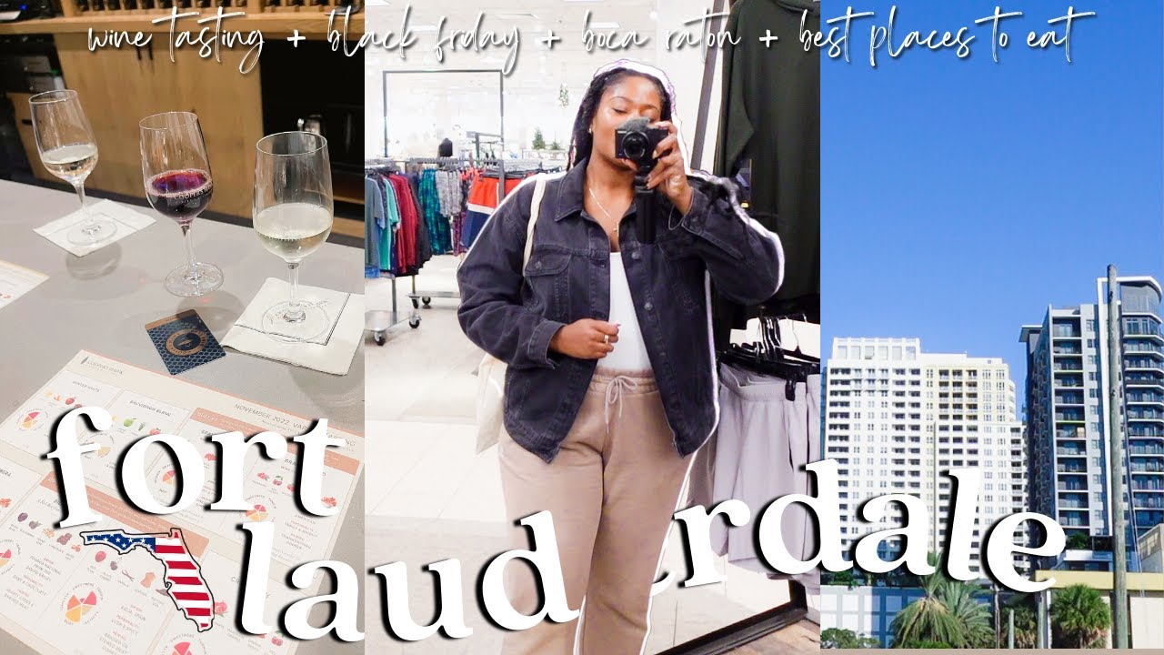 FORT LAUDERDALE TRAVEL VLOG 🌴 Wine Tasting, Town Center at Boca Raton