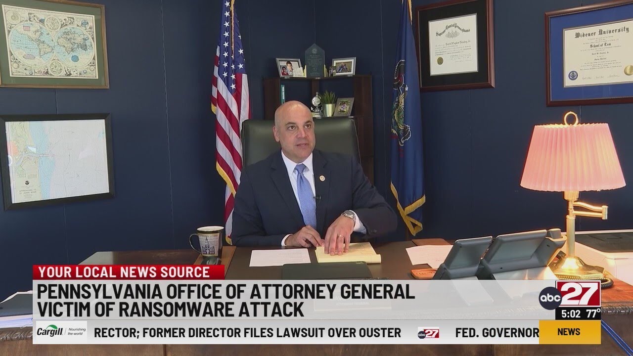 Ransomware attack targeting Pa. attorney general leads to case delays, takes down some critical inte