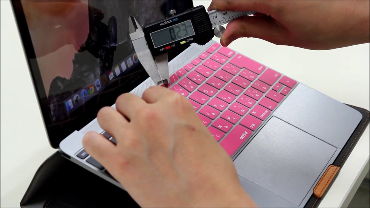 BEFiNE's keyboard keyskin quality test video   Thickness Check 1