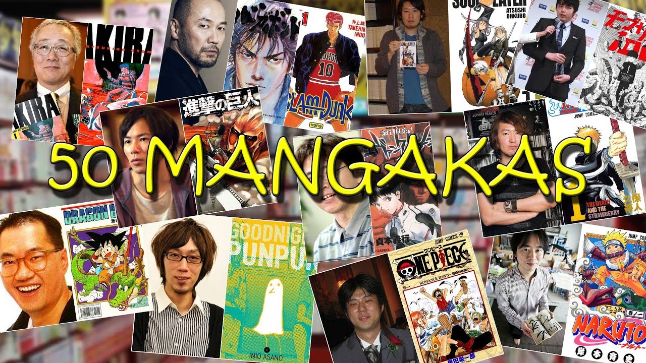Sabes quién creó tu anime y manga favorito? / Éste es el rostro de 50  mangakas. Épico. - YouTube