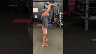 Dumbbell swing throughs