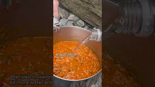 From dehydrated meal to rehydrated on trail #backpacking #shorts