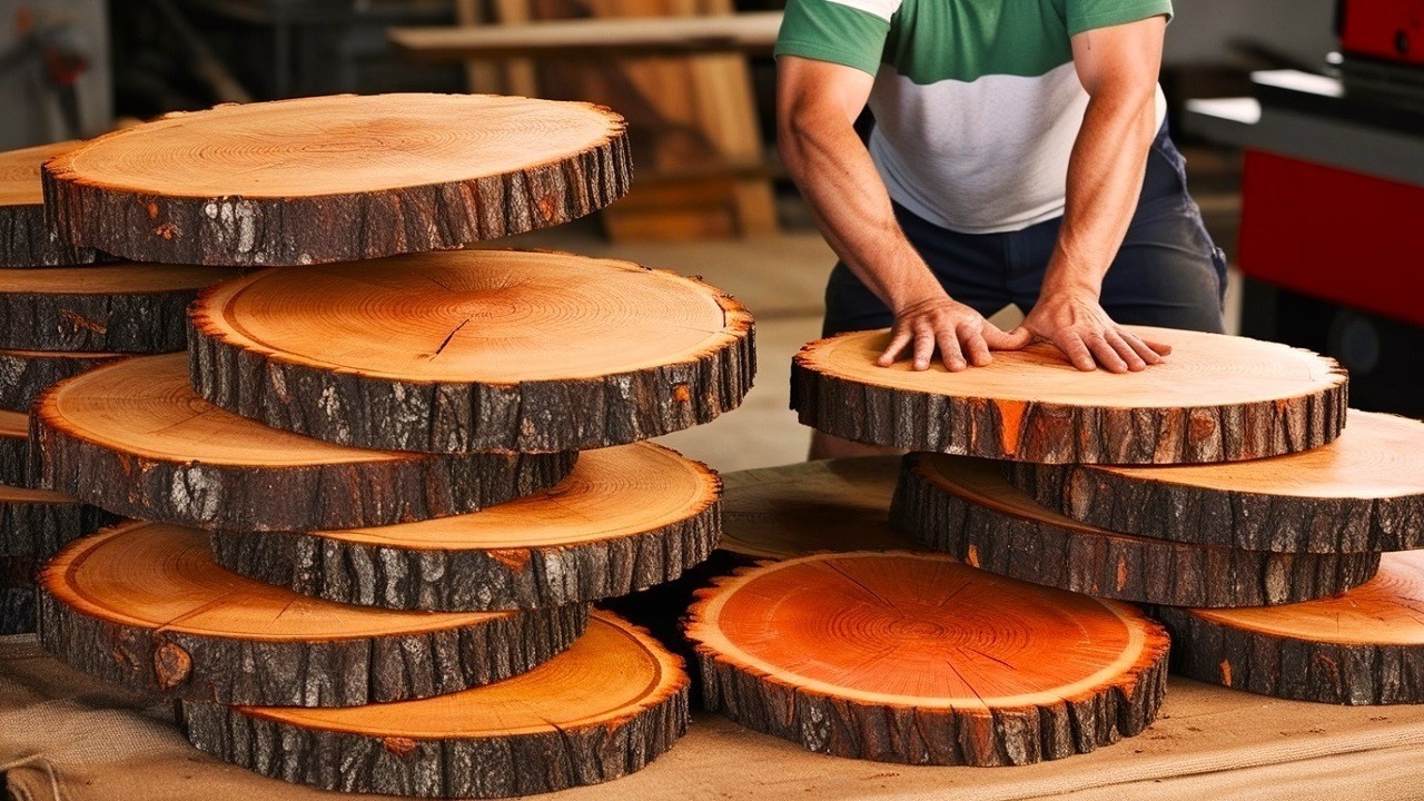 Turning Raw Wood Slices Into Art: Create Unique Epoxy River Table With Incredibly Glamorous Beauty!