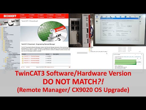 BK12. How to Match Version of TwinCAT3 Software and Hardware (CX9020 OS Firmware Upgrade)