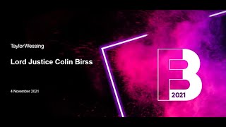 Brands Forum 2021 | Lord Justice Colin Birss