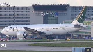 Pia Ap-Bgj Stan International Airlines Closeup Landing B772 Pk709 Lahore To Manchester 200320