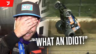 POST-RACE CRASH: Justin Grant Reacts After Embarrassing Moment At Eldora Speedway