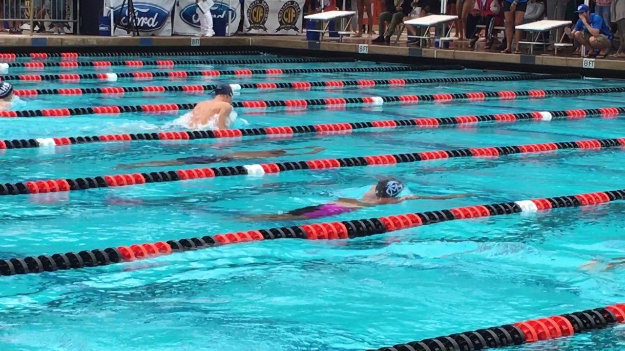 100 breast 2017 CIF Southern Section prelim - YouTube