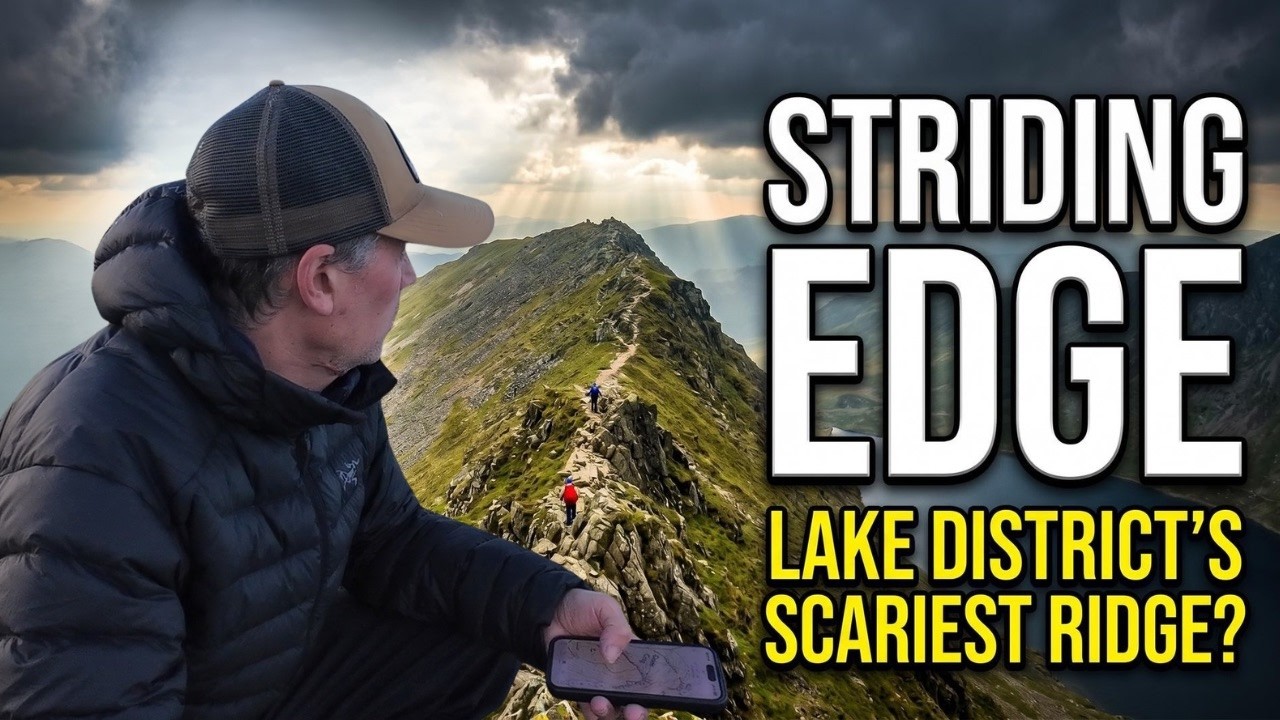 Stridden Edge Ridge Striding Edge - The Most Dangerous Ridge in the Lake District? - YouTube