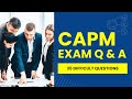 CAPM Exam Questions and Answers with Explanations (35 Difficult Questions)