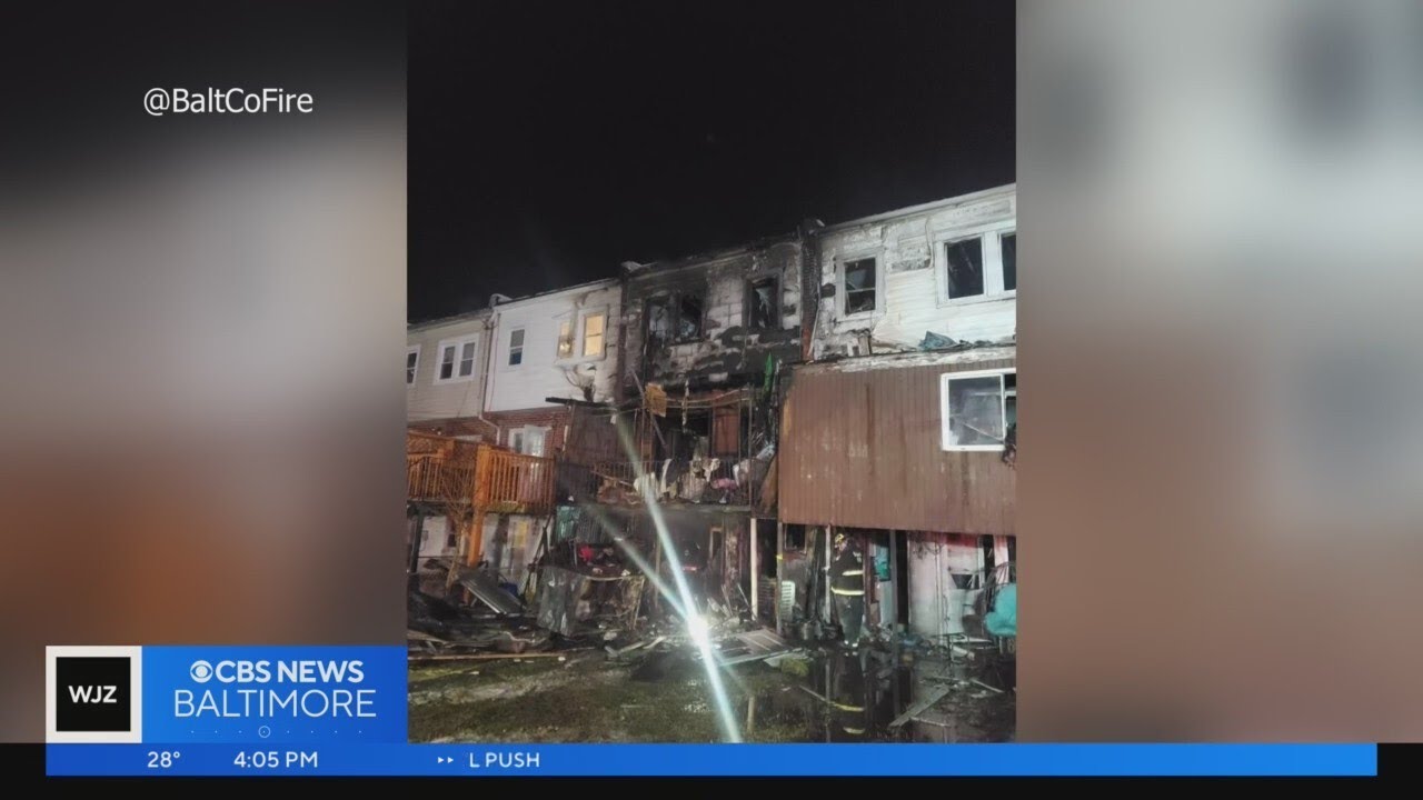 Pets found dead, 17 residents displaced from fire in Essex - YouTube