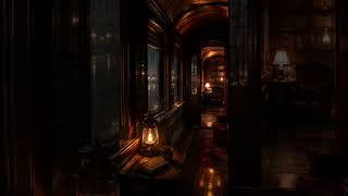 Midnight Train Library|Rain & Rail Ambience for Sleep & Study:深夜の列車図書館|雨と走行音に包まれる幻想図書館