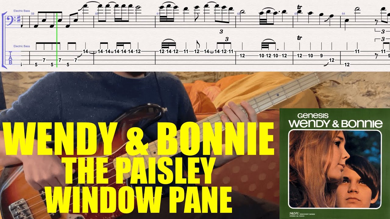 Wendy &amp; Bonnie - The Paisley Window Pane // BASS COVER + TABS - YouTube ...