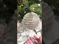 Raz 4" or 5" Pearled Ball Christmas Ornament