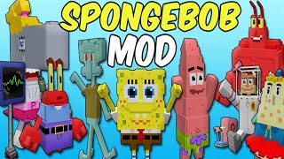 SpongeBob SquarePants Add-on for Minecraft PE/BE 1.19 |  (MOBS, VOICE LINES, ITEMS, & MORE) screenshot 2