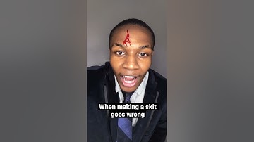 When making a skit goes wrong| #shorts