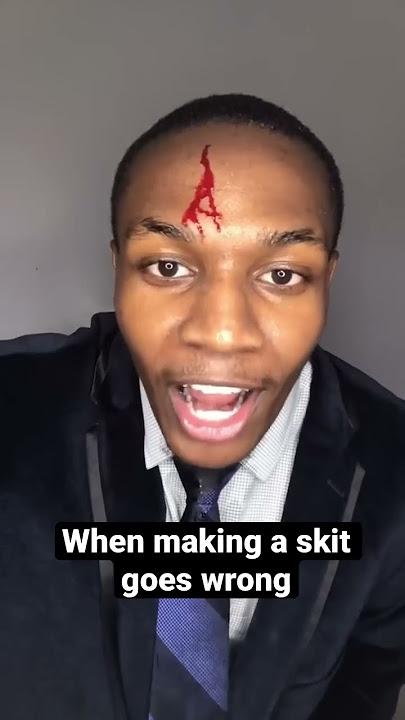 When making a skit goes wrong| #shorts