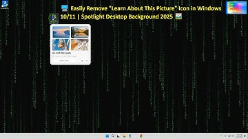 🖥️ Easily Remove Learn About This Picture Icon In Windows 10,11 | Spotlight Desktop Background 🖼️