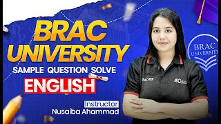 Celebrity BRAC University Admission Test English Sample Question Solve Wealth