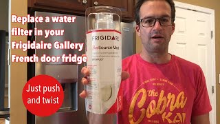 Dad Replaces Water Filter in Frigidaire Gallery French Door Fridge