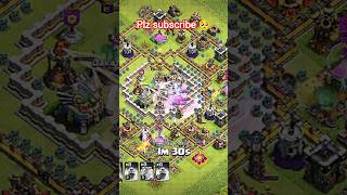 super yeti = Base destroyed 😱💥#coc #clashofclans #superyeti #th11attackstrategy #superyetiattack