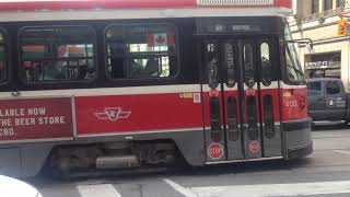 TTC UTDC CLRV #4133 on 506 Carlton crossing Yonge and Carlton Streets