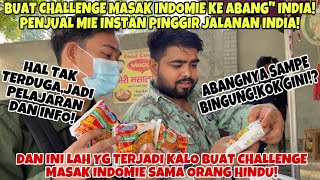 challenge makan Indomie goreng di campur es krim😲😯😮