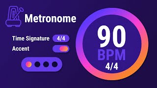 90 BPM 4/4 - Metronome screenshot 3