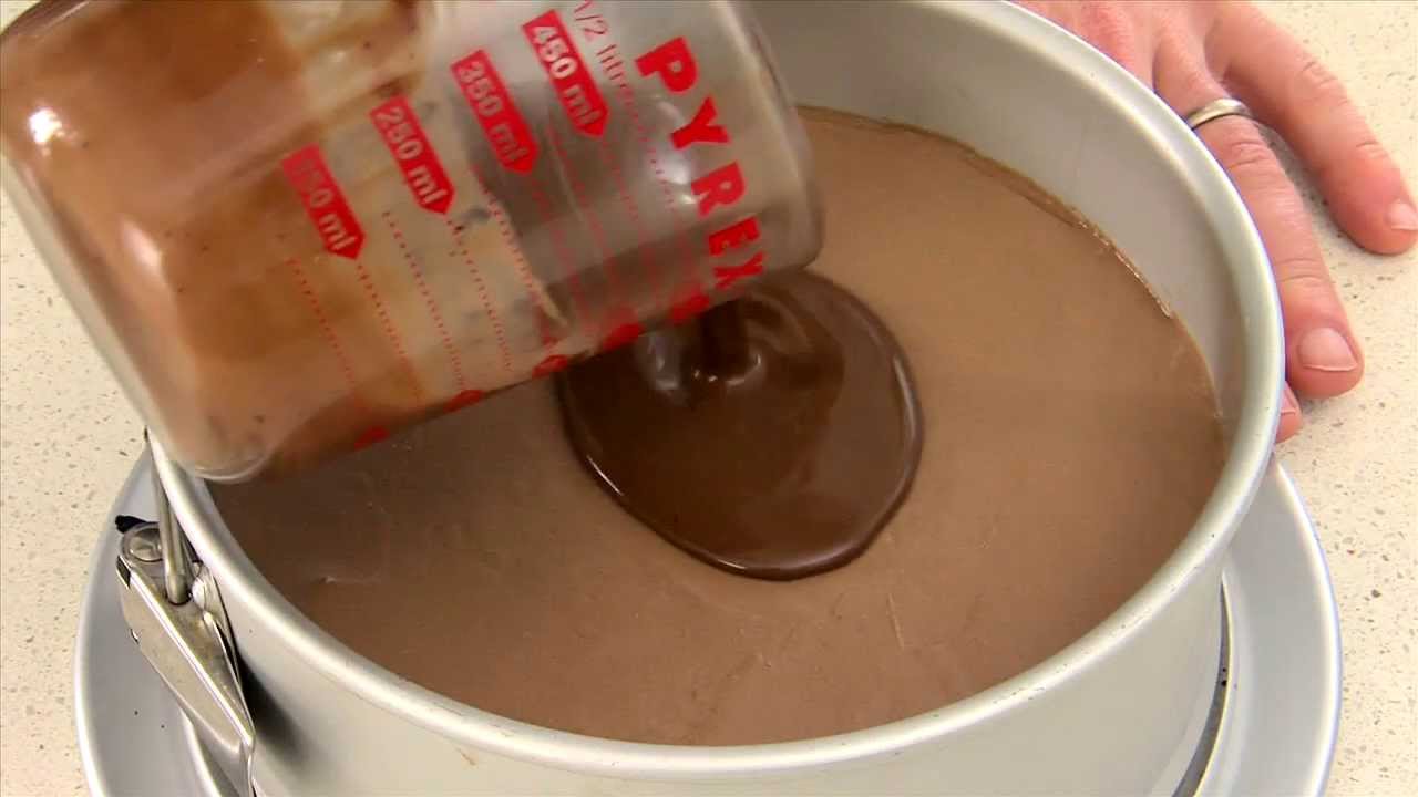 Zumbo Baking Milk Chocolate Mousse Cake (Step 5 The Glaze) YouTube