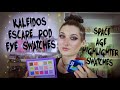 Kaleidos Makeup Escape Pod Eye Swatches + Comparing All Space Age Highlighters
