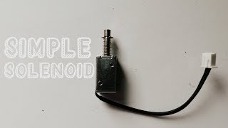 Simple Solenoid Tutorial - Control a solenoid with a D1 mini micro-controller and push button