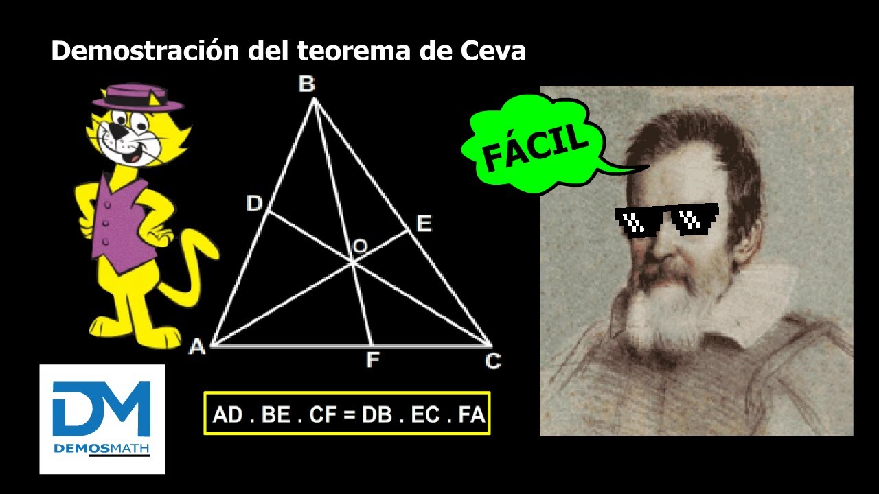 TEOREMA DE CEVA: Como demostrar los hilos matemáticos que se entrelazan