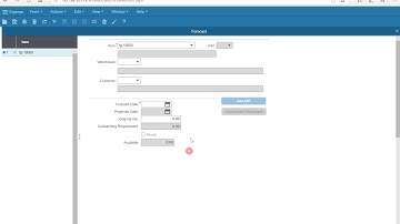 ERP Infor(CSI)SyteLine Overall Flow EP1 Create Forecast