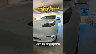 Tesla New Custom Lock Sound from USB Holiday Update 2023