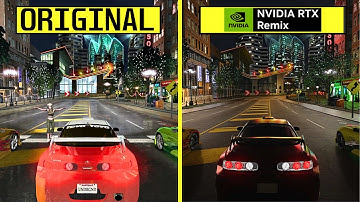 Need for Speed Underground WIP RTX Remix vs Original - RTX 4080 4K 60 FPS Graphics Comparison