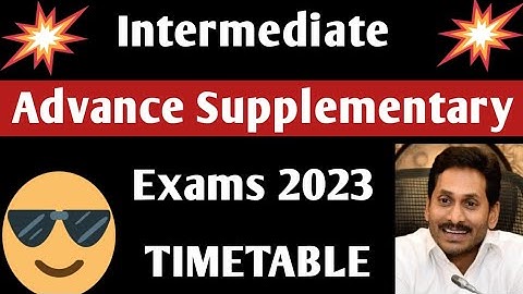 AP intermediate advanced supplementary exam 2023 time table|inter  supplementary 2023 AP  timetable