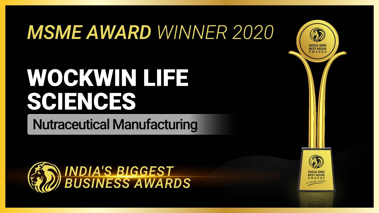 Wockwin Life Sciences - Winner of India 5000 Best MSME Awards 2020