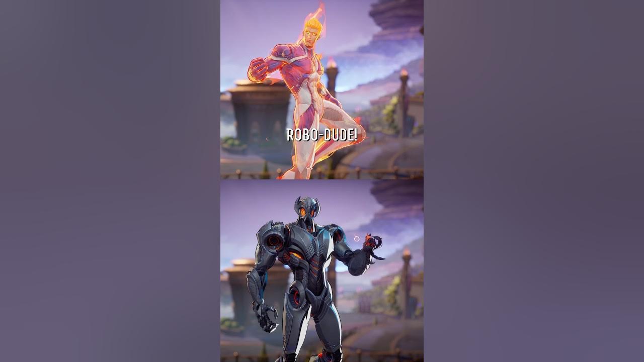 Ultron and Human Torch interaction - Marvel Rivals Ultron and Human Torch interaction - Marvel Rivals