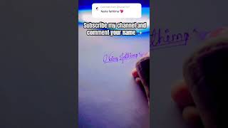 How to write in cursive writing name #handwriting #calligraphy #art #cursive #writing #like #trend