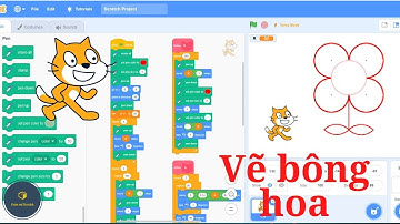 Scratch, Vẽ hình bông hoa trên scratch