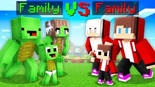 JJ Family vs Mikey Family Battle - Maizen Minecraft Animation