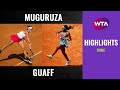 Garbiñe Muguruza vs. Coco Gauff | 2020 Rome Second Round | WTA Highlights